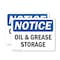 Signmission Oil And Grease Storage, 14 in W x Rectangle, Plastic OS-2PACK-NS-P-1014-L-16961 - alternate 1